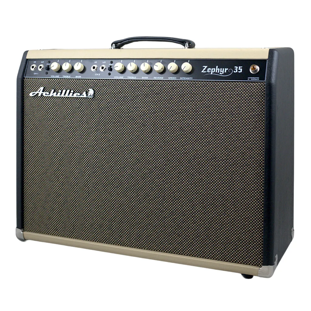Achillies Amplification - Zephyr 35 1x12   1x10 Combo - Black and Tan