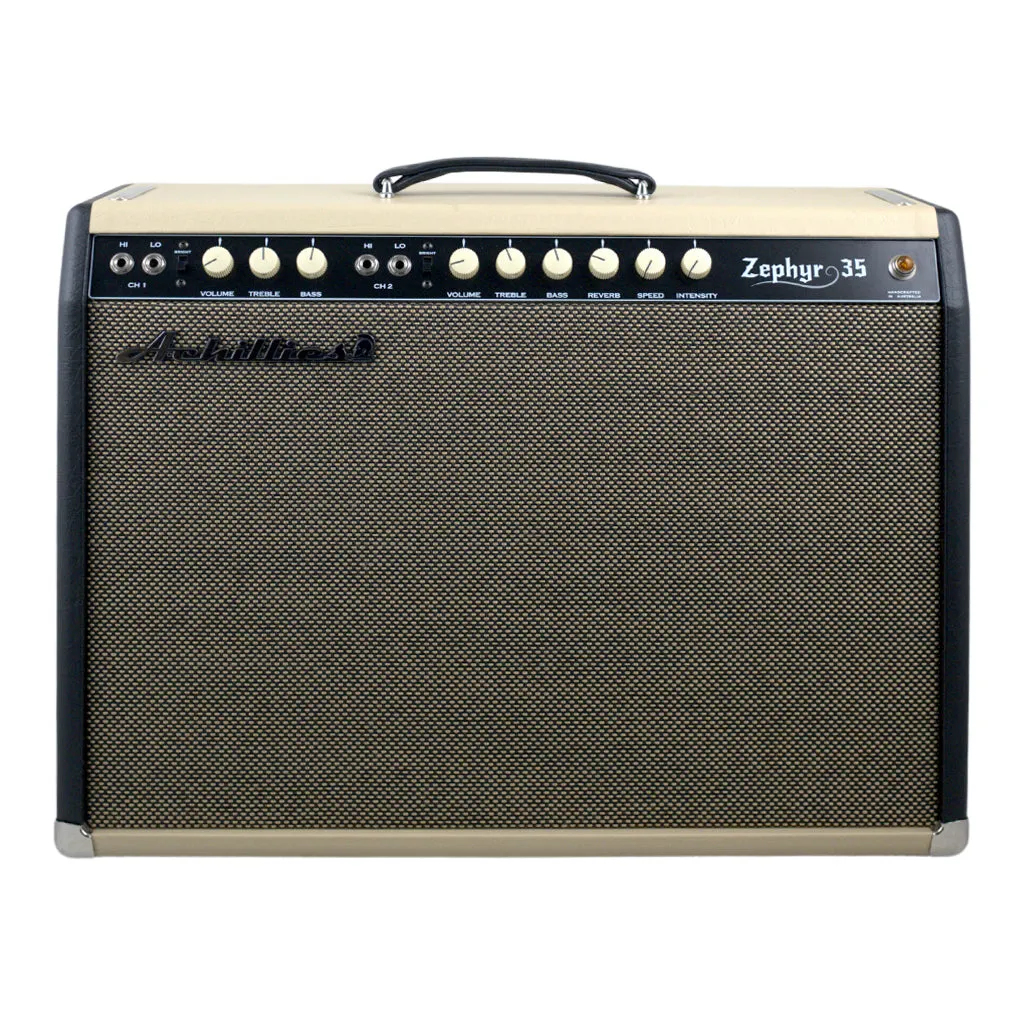 Achillies Amplification - Zephyr 35 1x12   1x10 Combo - Black and Tan