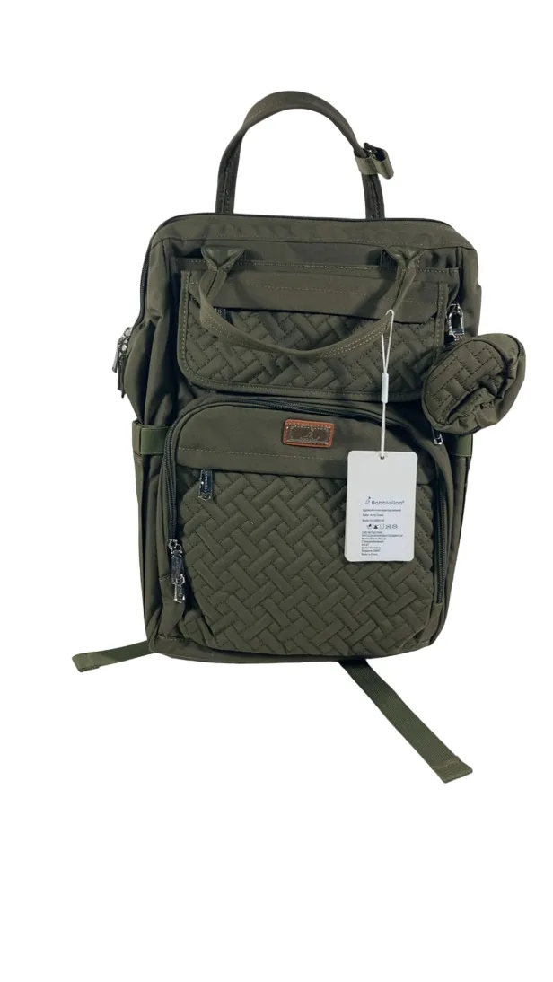 BabbleRoo Diaper Bag Backpack, XL Original, Army Green