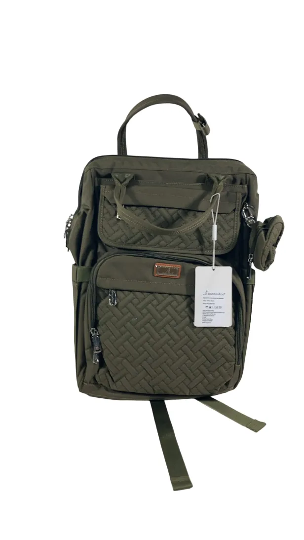 BabbleRoo Diaper Bag Backpack, XL Original, Army Green