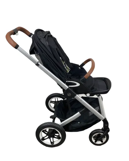Cybex Talos S Lux Stroller, 2021, Moon Black (Silver Frame)