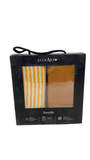 DockATot Swaddle Set, Golden Stripe & Pumpkin Spice