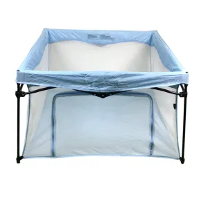 Dream On Me Ziggy Square Baby Playpen, Blue, No Canopy