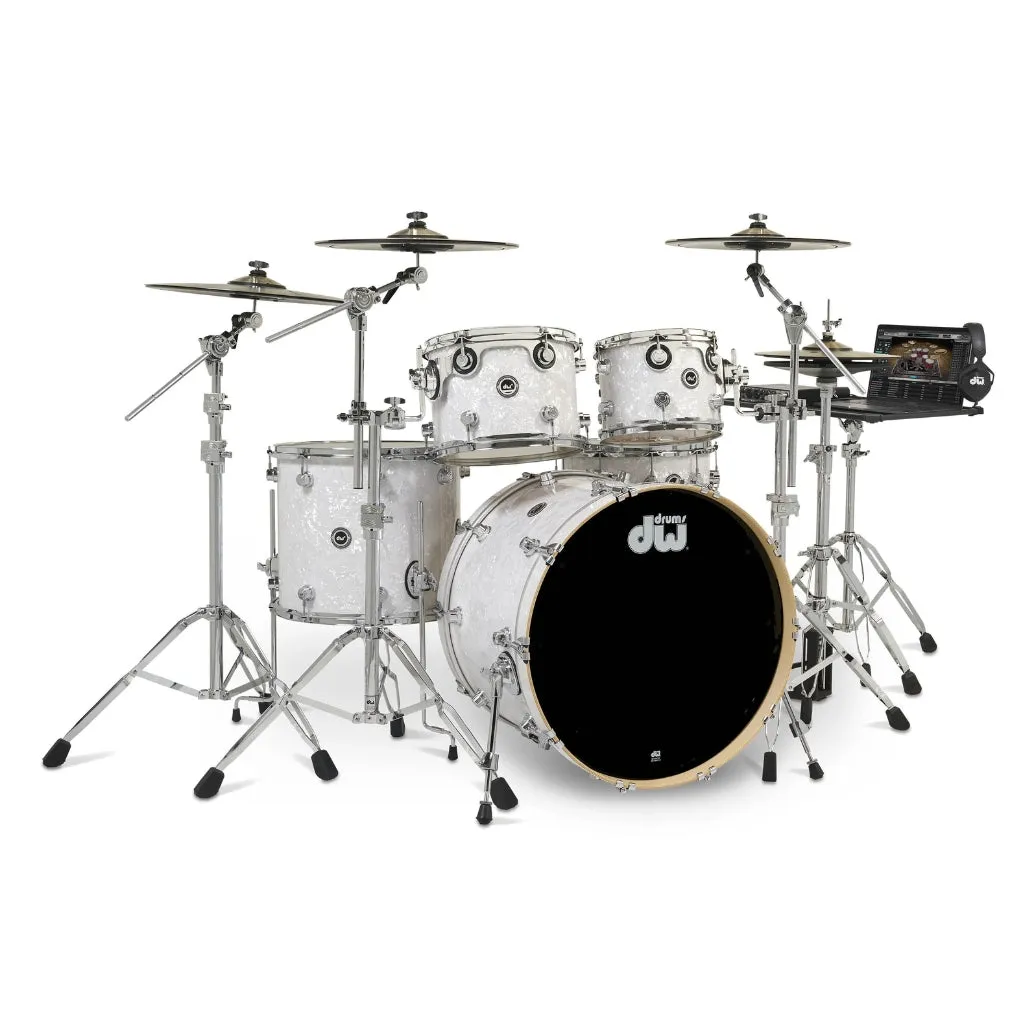 DW DWe 5-Piece Complete Bundle Kit - White Marine Pearl