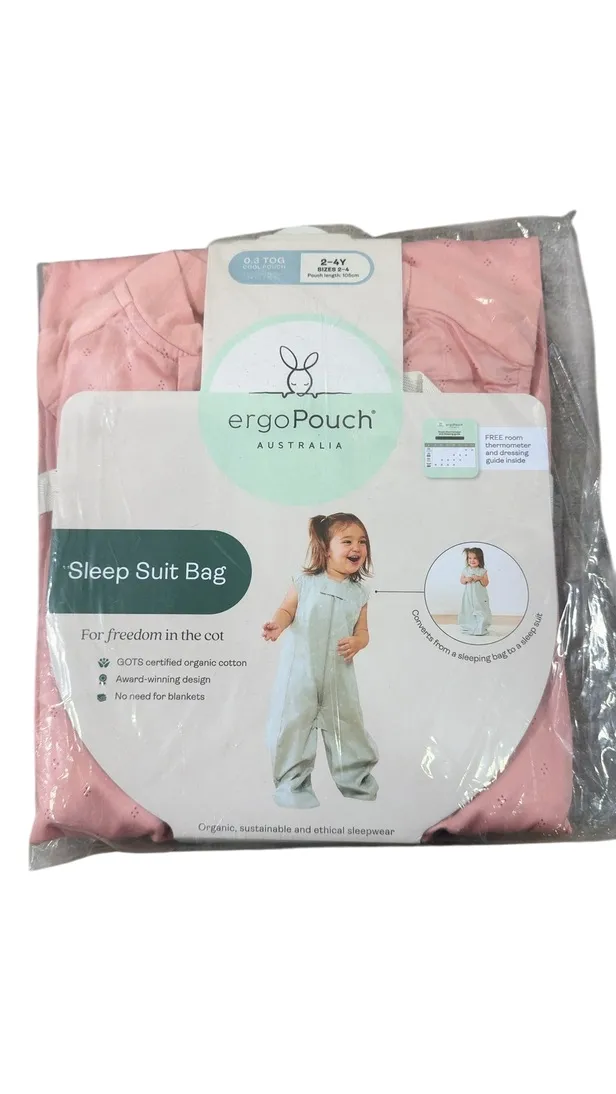 ErgoPouch Sleep Suit Bag .3 TOG, 2-4 Years, Berries