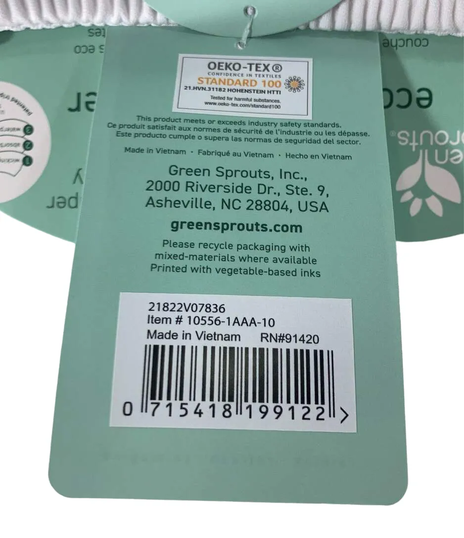 Green Sprouts Swim Diapers, White, 6 Months