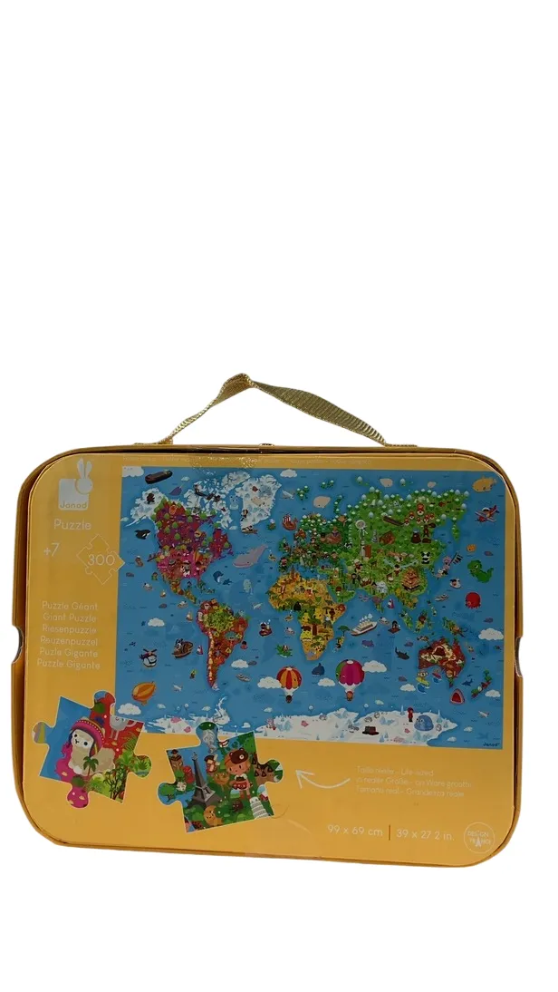 Janod 300 Piece Giant World Map Puzzle