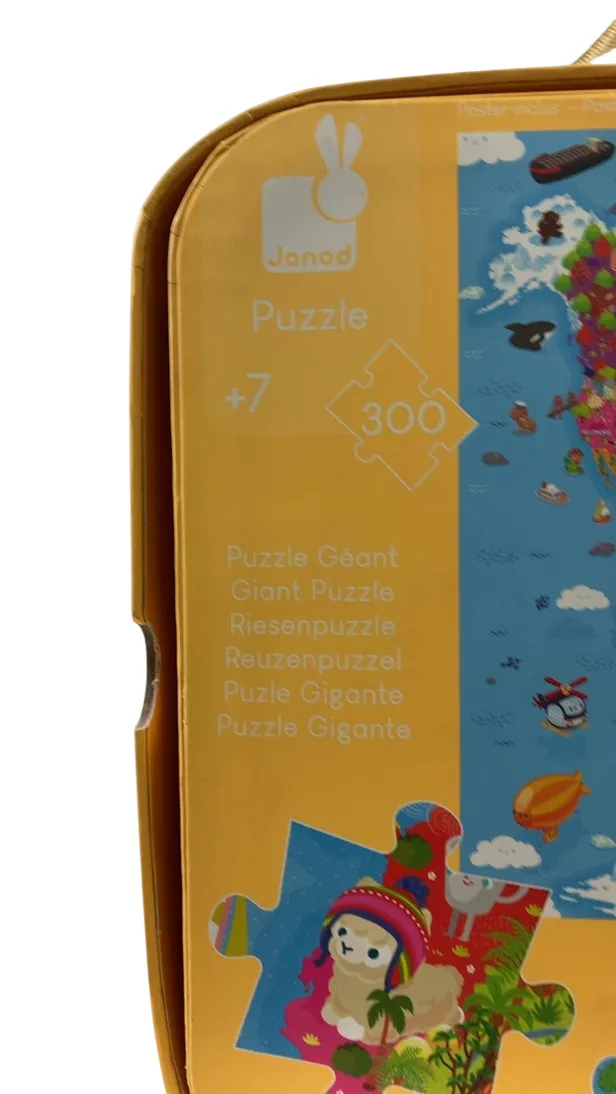 Janod 300 Piece Giant World Map Puzzle