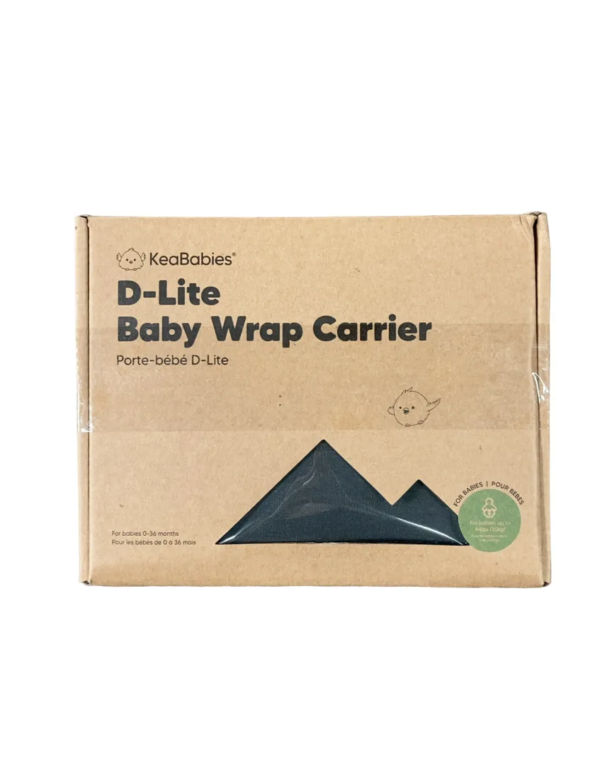 KeaBabies D-Lite Wrap Carrier, Graphite