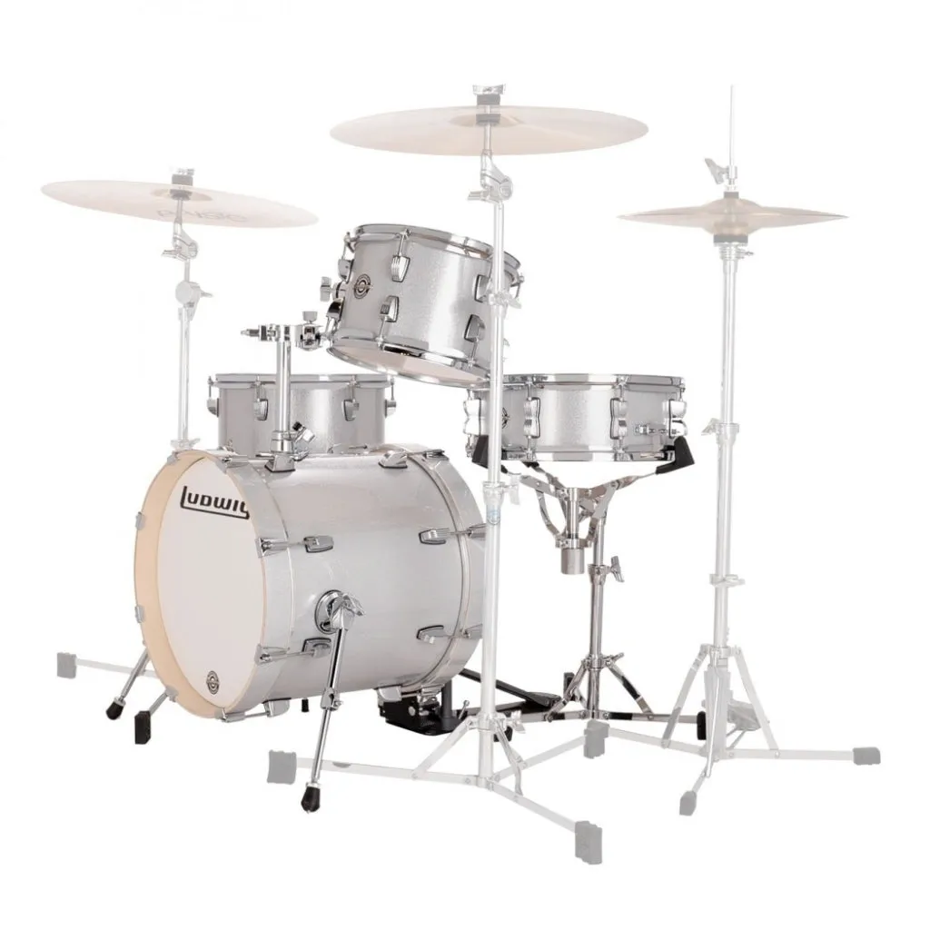 Ludwig Breakbeats 4-Piece Shell Pack  Silver Sparkle