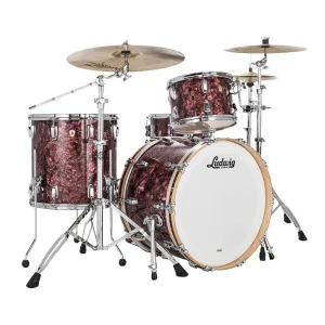 Ludwig Classic Maple 22" FAB 3-Piece Shell Pack - Burgandy Pearl