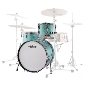 Ludwig Classic Maple 22" FAB 3-Piece Shell Pack - Turquoise Glitter
