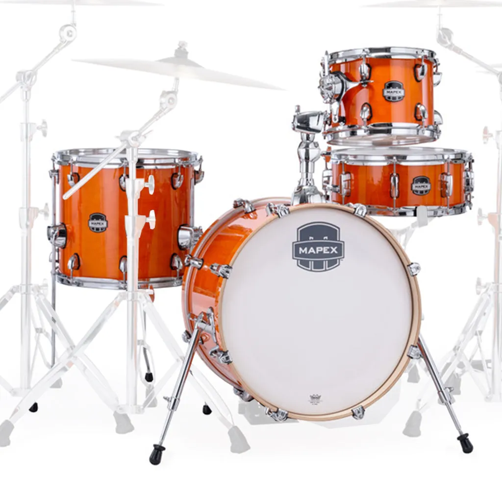 Mapex Mars Maple 4-Piece Bop Shell Pack - Glossy Amber