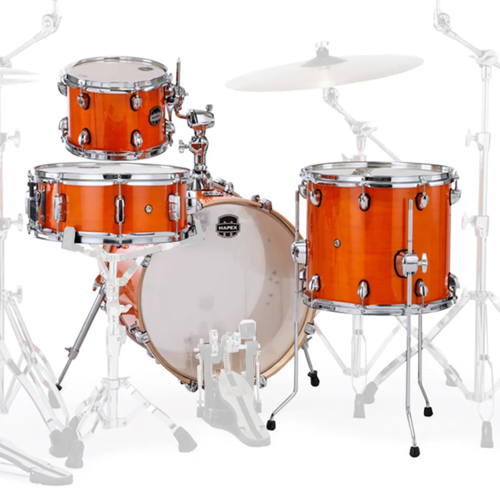 Mapex Mars Maple 4-Piece Bop Shell Pack - Glossy Amber