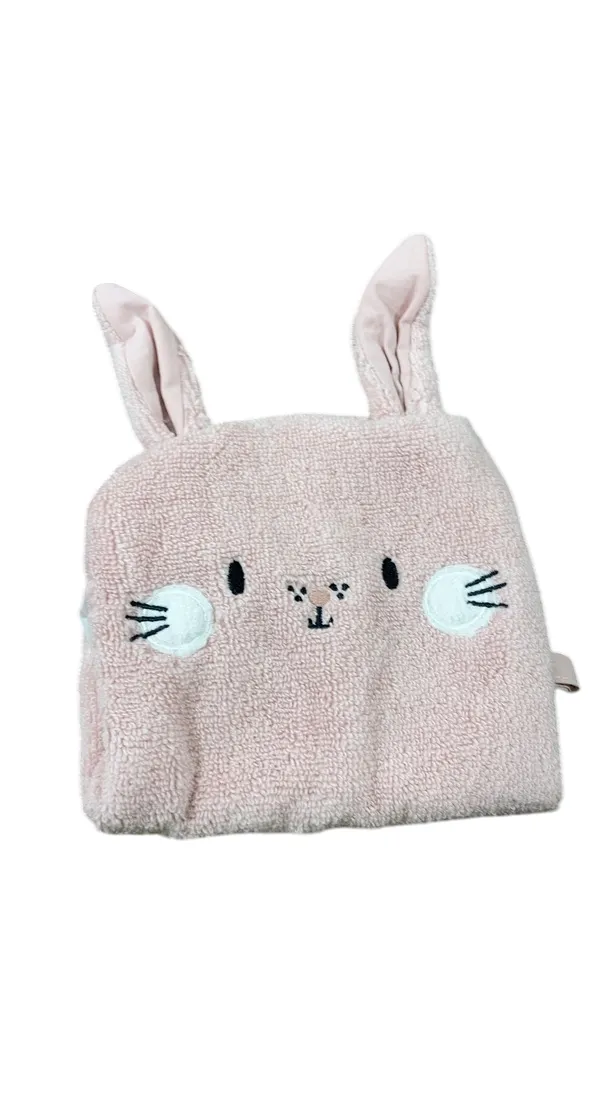 Mori Animal Towel Mitt, Pink Bunny