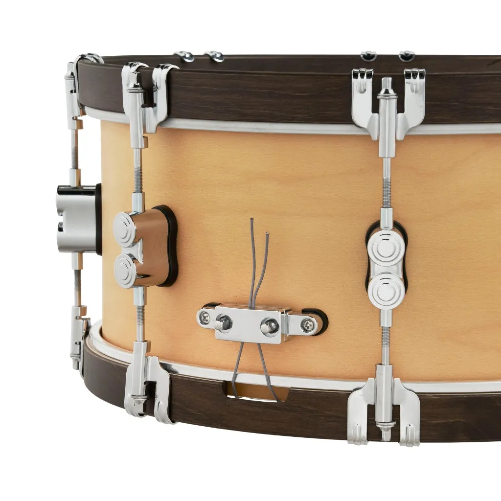 PDP Concept Maple Classic Snare Drum - 6.5 x 14-inch - Walnut with Natural Hoops