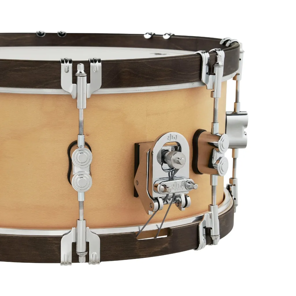 PDP Concept Maple Classic Snare Drum - 6.5 x 14-inch - Walnut with Natural Hoops
