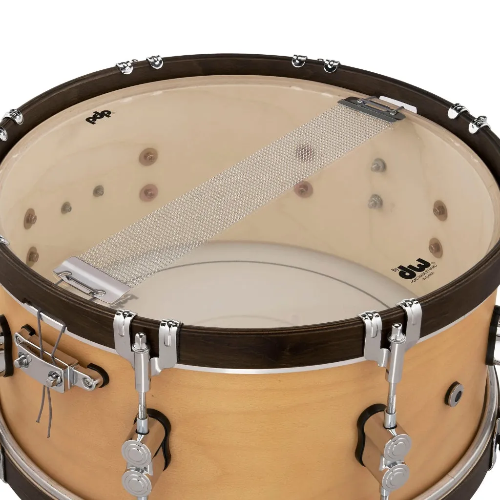 PDP Concept Maple Classic Snare Drum - 6.5 x 14-inch - Walnut with Natural Hoops