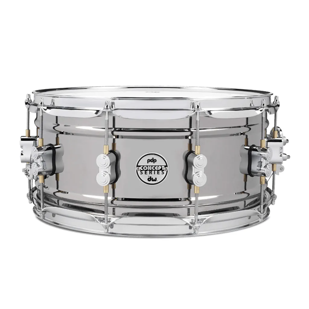 PDP Concept Series 14"x6.5" Black Nickel Over Steel Snare Drum