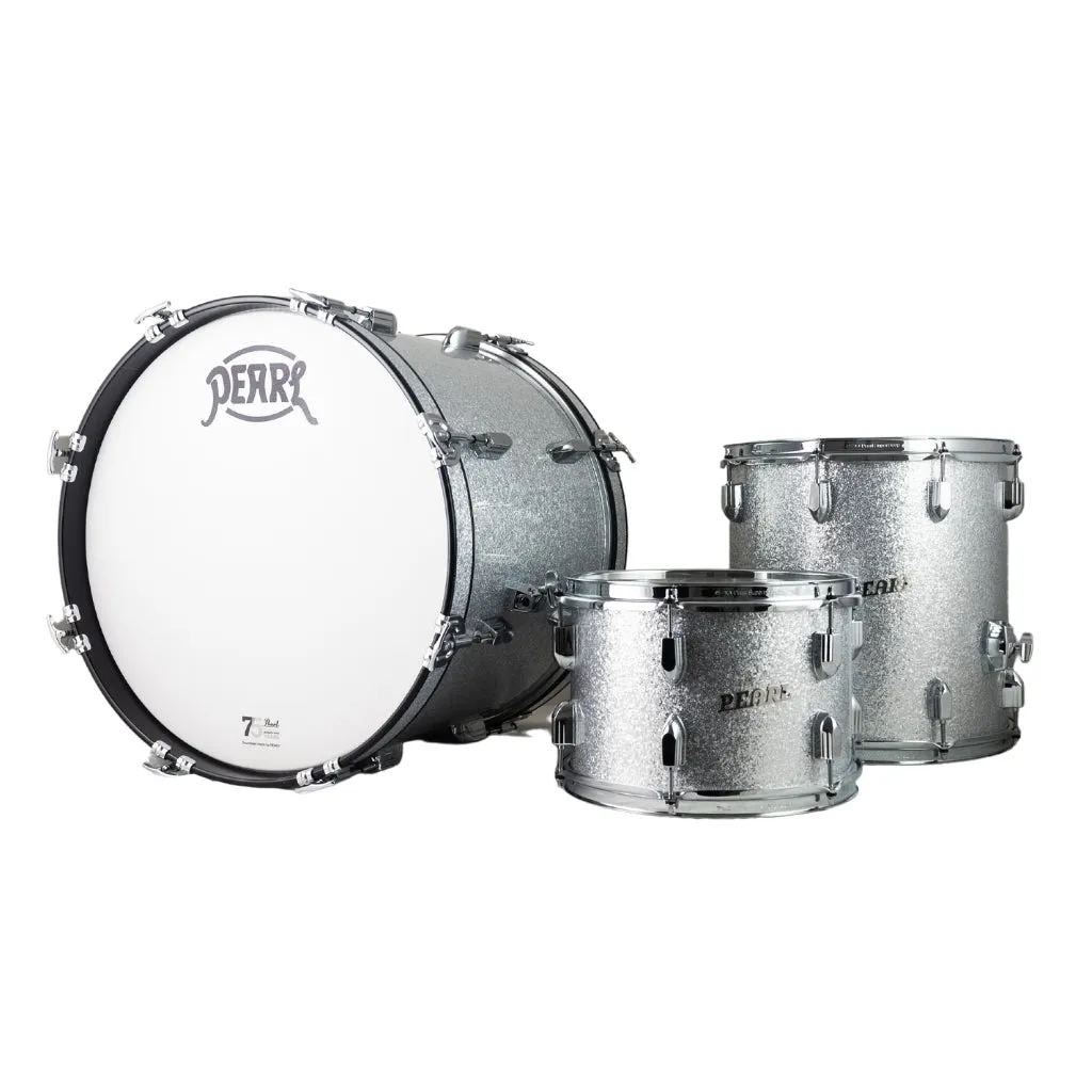 Pearl 75th Anniversary President Series Deluxe 22" 3-Piece Shell Pack Lauan - Silver Sparkle