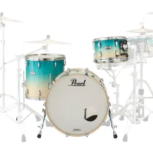 Pearl Masters Maple Complete 3 Piece Shell Pack - 24,16,13 - Aquamarine Fade