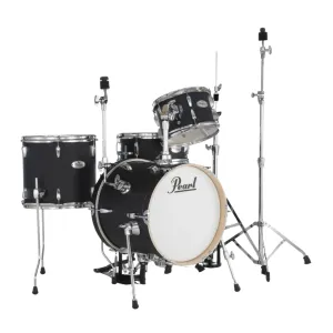 Pearl Midtown Series MT564C752 4-piece Drum Set with Hardware - Matte Asphalt Black