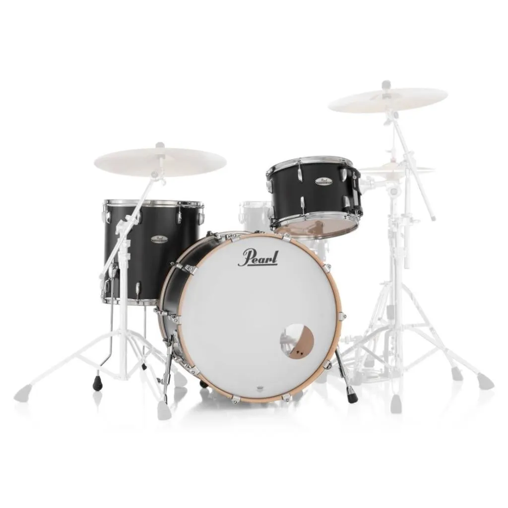 Pearl Professional Series 20" 3-Piece Shell Pack - Matte Caviar Black
