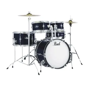 Pearl Roadshow Junior 5-Piece Drum Kit Pack with Hardware & Cymbals - Royal Blue Metallic