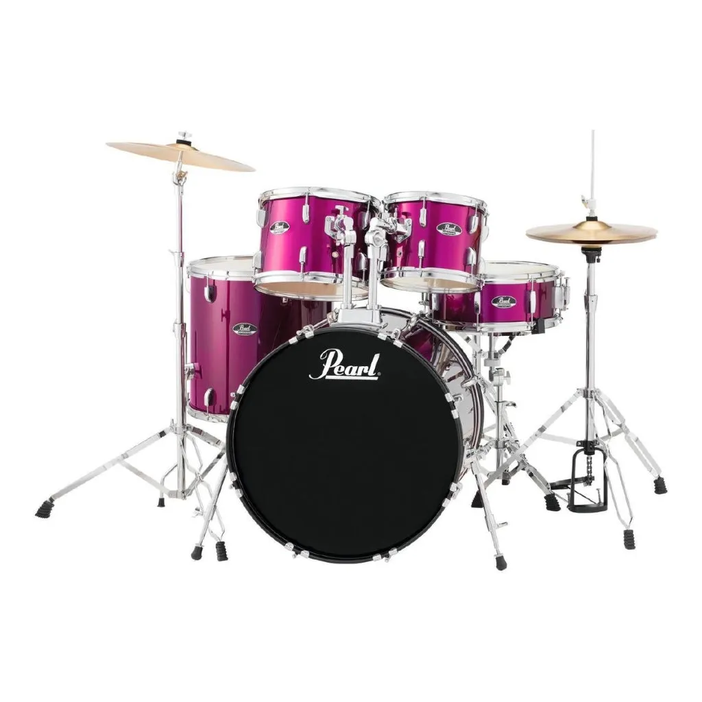 Pearl Roadshow RS505C/C 5-Piece Complete Drum Set with Cymbals - Pink Metallic