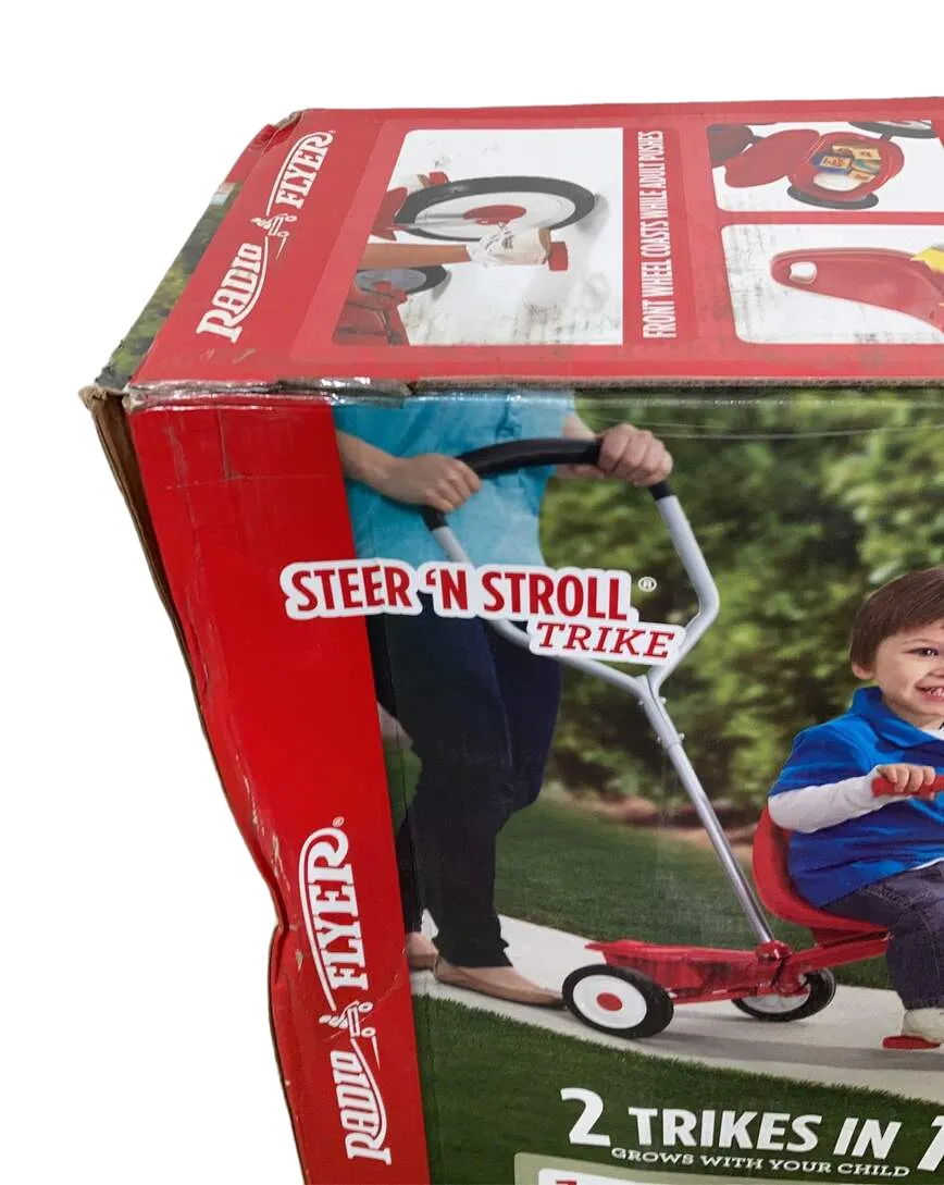 Radio Flyer Steer & Stroll Trike, Red