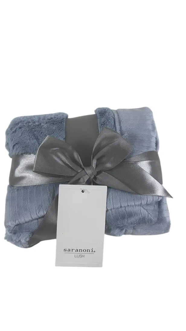 Saranoni Lush Mini Blanket, Storm Cloud