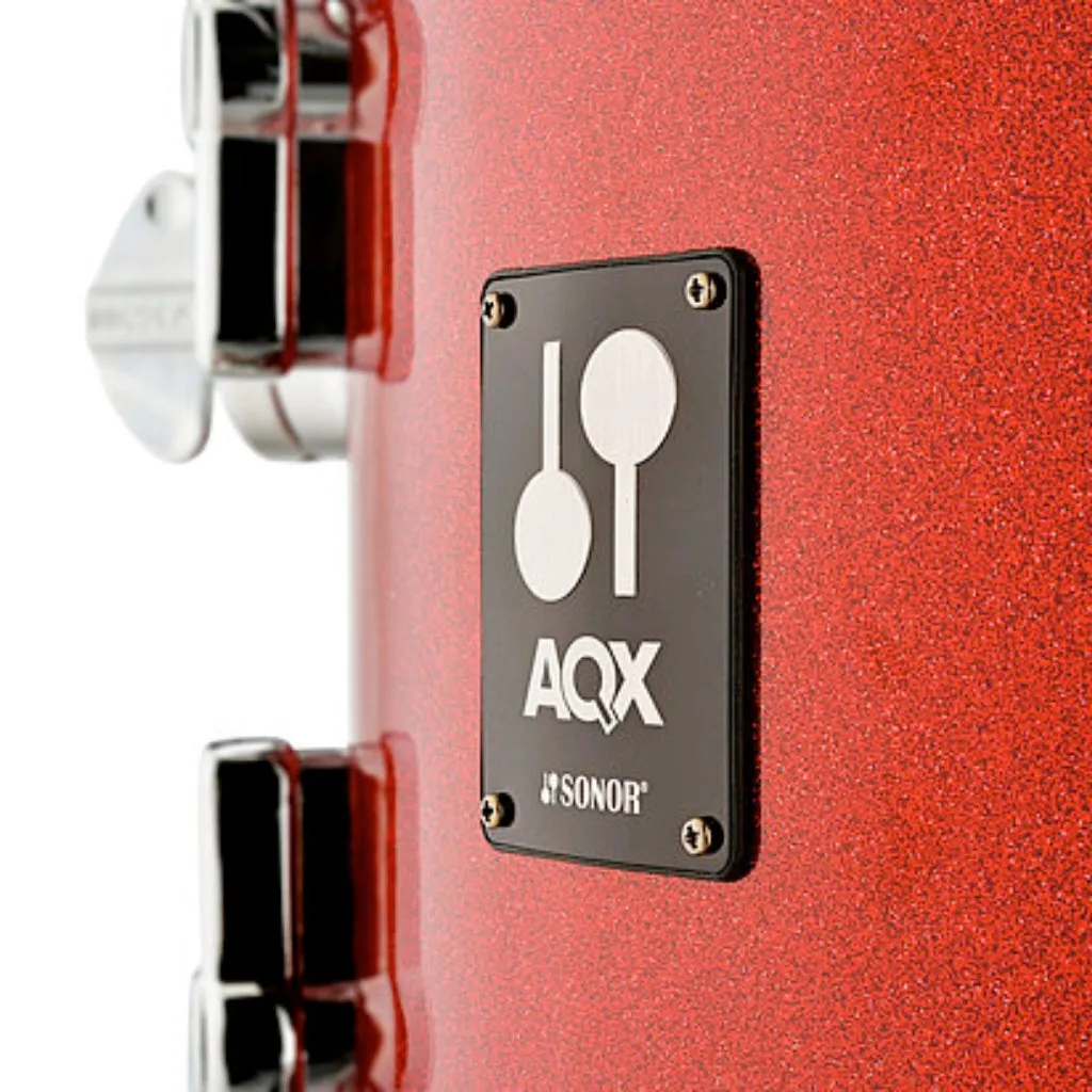 Sonor AQX Series Jungle Drum Set, Red Moon Sparkle