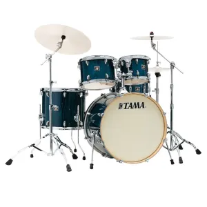 Tama CL52KSP Superstar Classic Maple 5-Piece Drum Kit with SM5 Hardware - Gloss Sapphire Lacebark Pine