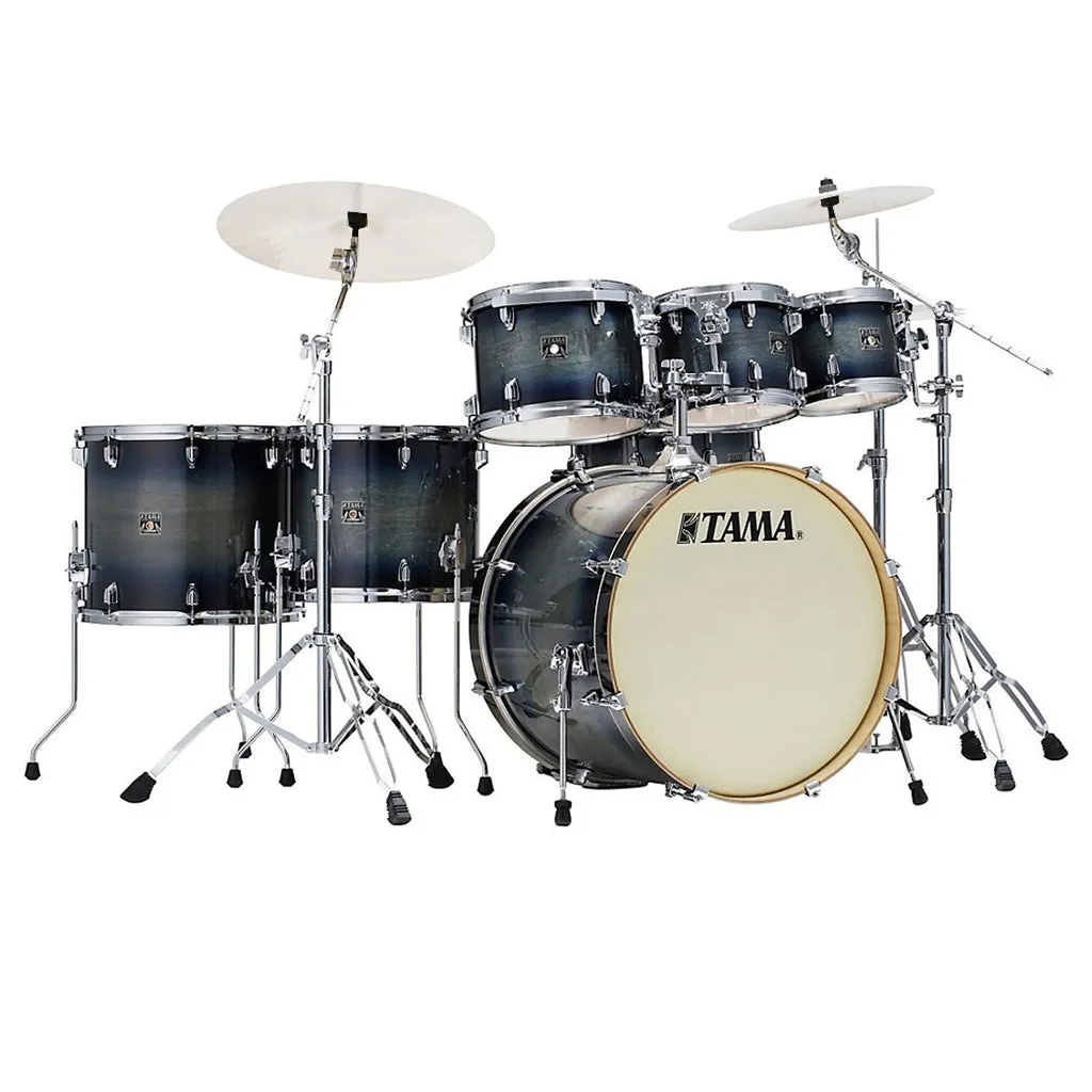Tama CL72S Superstar Classic 7-Piece Shell Pack with 22" Bass Drum and SM5W Hardware - Dark Indigo Burst