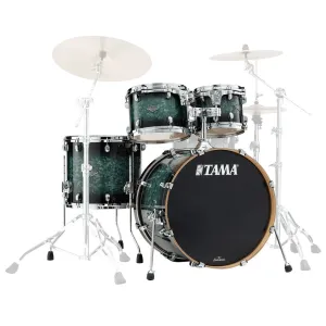 Tama MBS42S Starclassic Performer Maple/Birch 4-Piece Shell Pack - Molten Steel Blue Burst