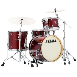Tama Superstar Classic 4-Piece Shell Pack with 18" Bass Drum and SM5W Hardware Pack Included - Dark Red Sparkle