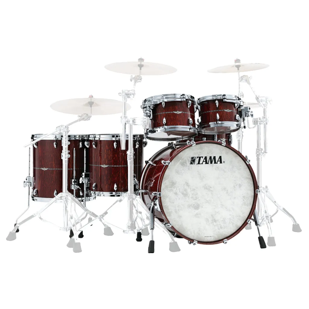 Tama TH52CZSS Star Mahogany 5-Piece Shell P:ack with 22" Bass Drum - Natural Waterfall Sapele