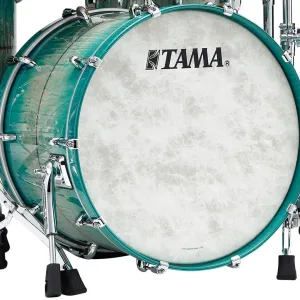 Tama TMB2216SRECB Star Maple 22"x16" Bass Drum - Emerald Sea Curly Maple Burst