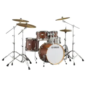 Yamaha Tour Custom Euro Drum Kit with Hardware Pack  - Chocolate Stain