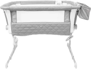 Baby Delight Beside Me Somni Deluxe Bassinet and Beside Sleeper, Quilted Grey
