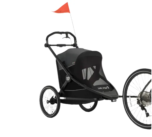 Baby Jogger City Prix Jogger x Bike Trailer, 2025, Ambition Black