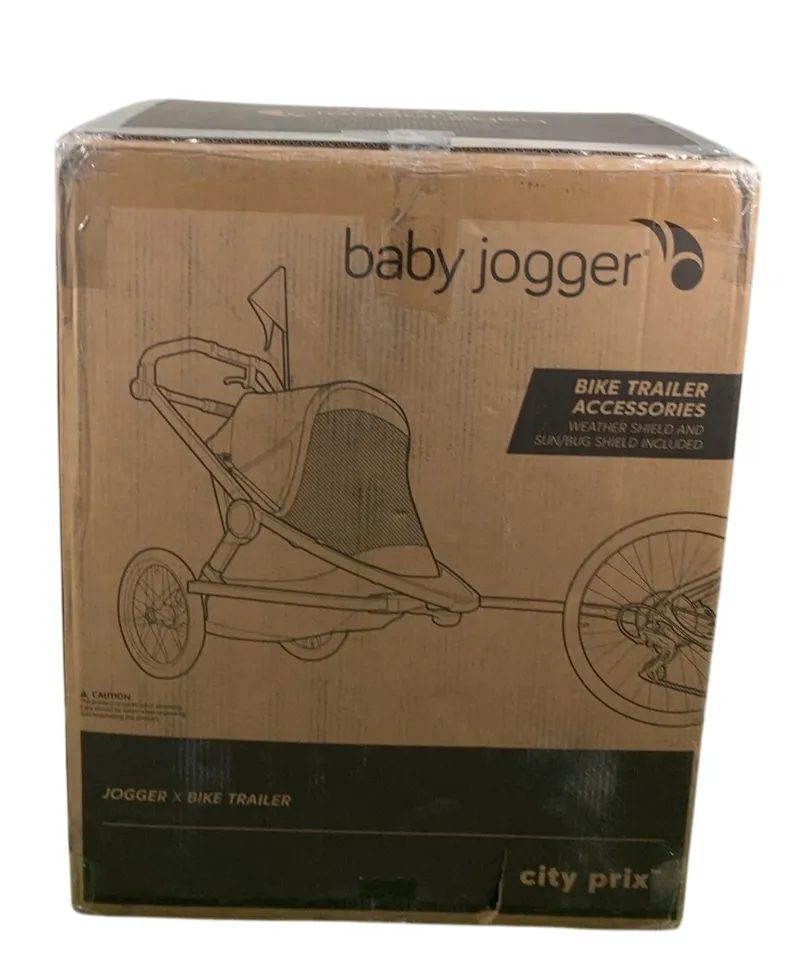 Baby Jogger City Prix Jogger x Bike Trailer, 2025, Ambition Black