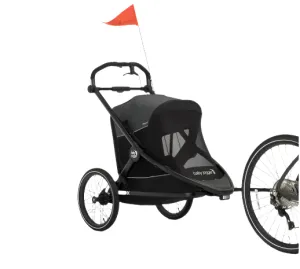 Baby Jogger City Prix Jogger x Bike Trailer, 2025, Ambition Black