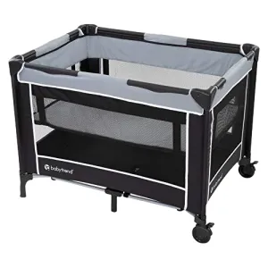 Baby Trend Portable Playard With Bassinet, Twinkle Lime