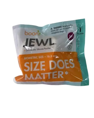 Boon Jewl Orthodontic Silicone Pacifier, Neutral, Stage 1 (0-3 months)