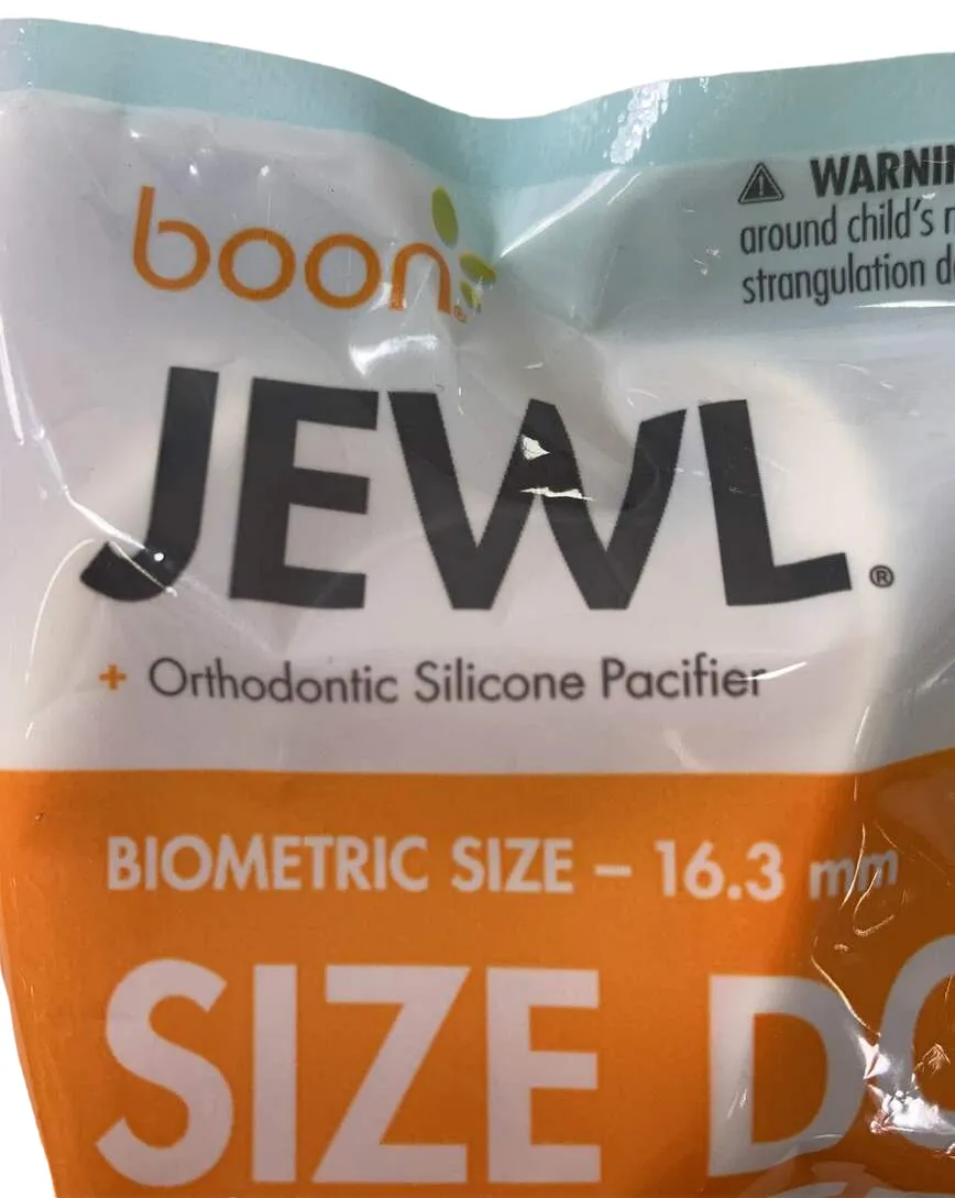 Boon Jewl Orthodontic Silicone Pacifier, Neutral, Stage 1 (0-3 months)