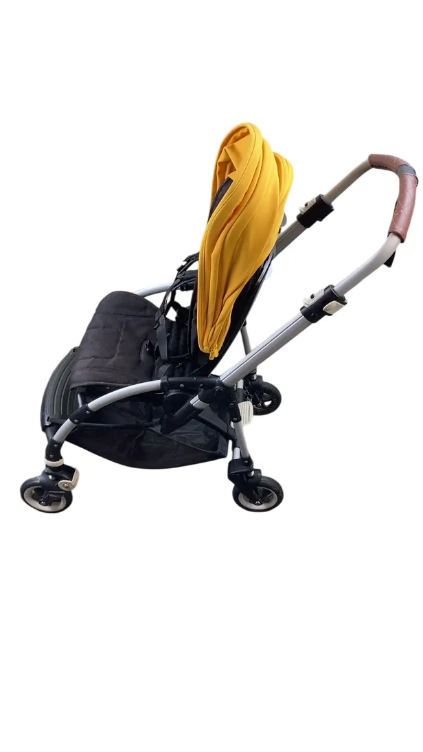 Bugaboo Bee5 Stroller, 2016, Aluminum, Black, Sunrise Yellow