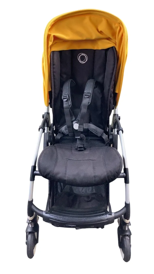 Bugaboo Bee5 Stroller, 2016, Aluminum, Black, Sunrise Yellow