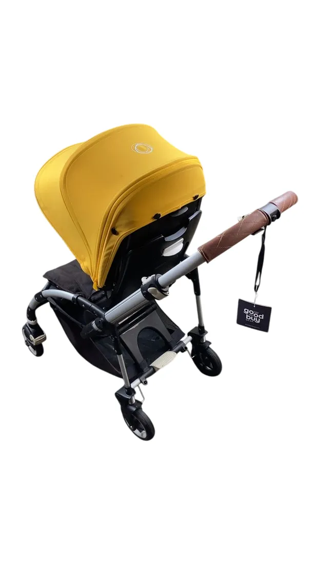 Bugaboo Bee5 Stroller, 2016, Aluminum, Black, Sunrise Yellow