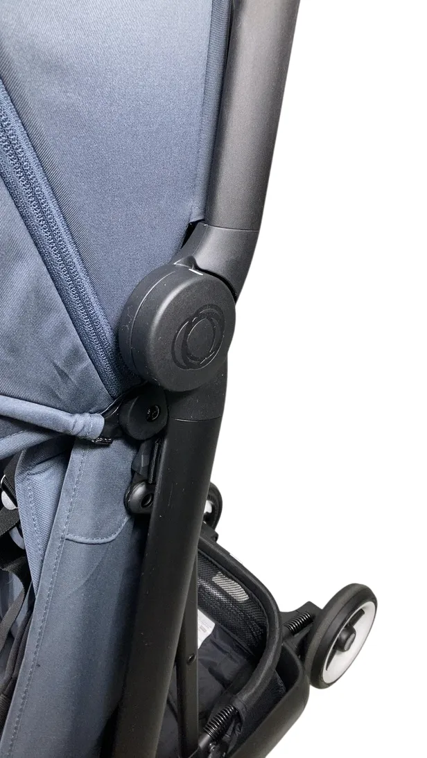 Bugaboo Butterfly Stroller, 2024, Black, Stormy Blue, Stormy Blue